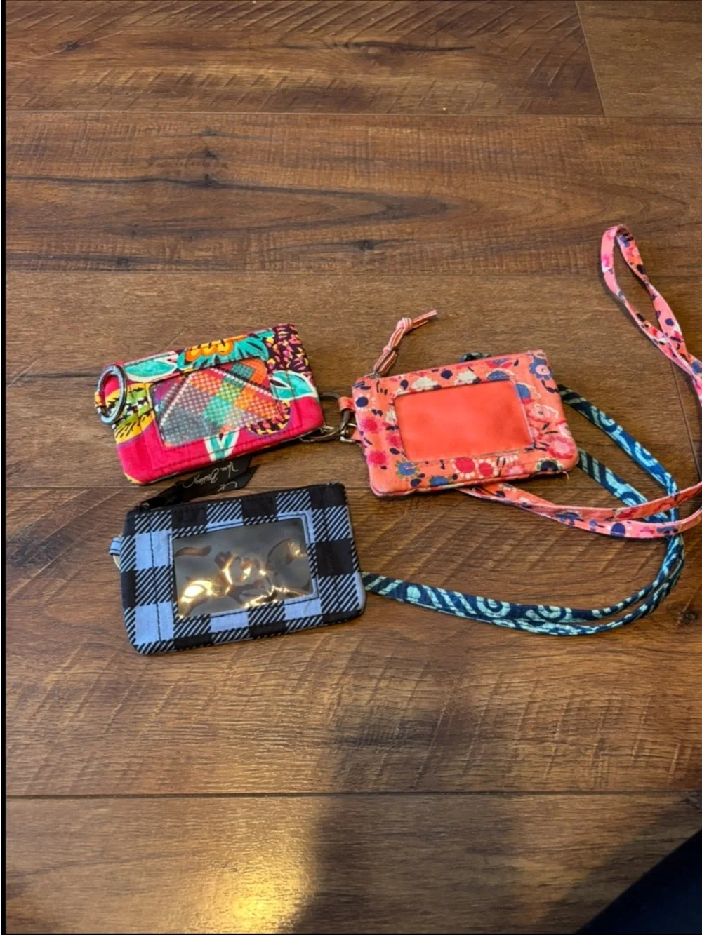 Lot of 3 Vera Bradley zip ID case and lanyard sets - Picture 3 of 5